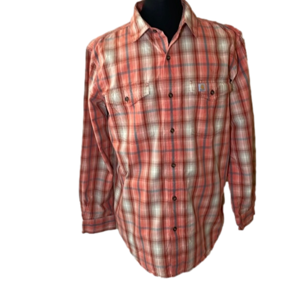 Carhartt Relaxed Fit Button Down Shirt Size Large